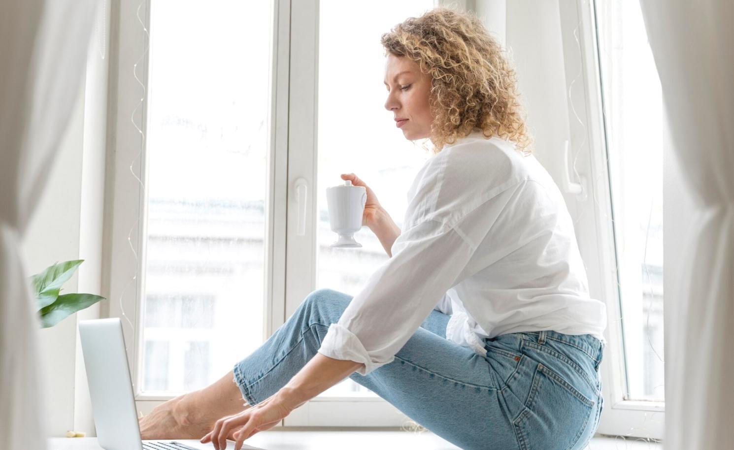 student reviewing financial documents during workshop